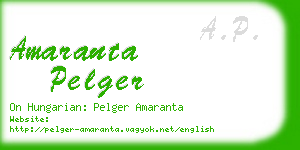 amaranta pelger business card